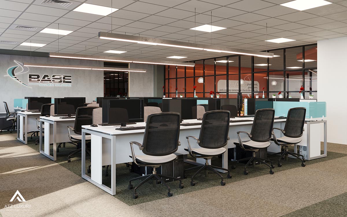 Thiết kế nội thất văn phòng công ty BASEBS 315m2