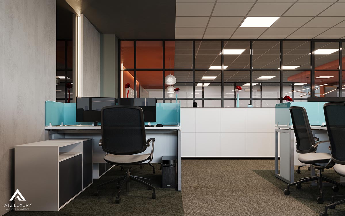 Thiết kế nội thất văn phòng công ty BASEBS 315m2