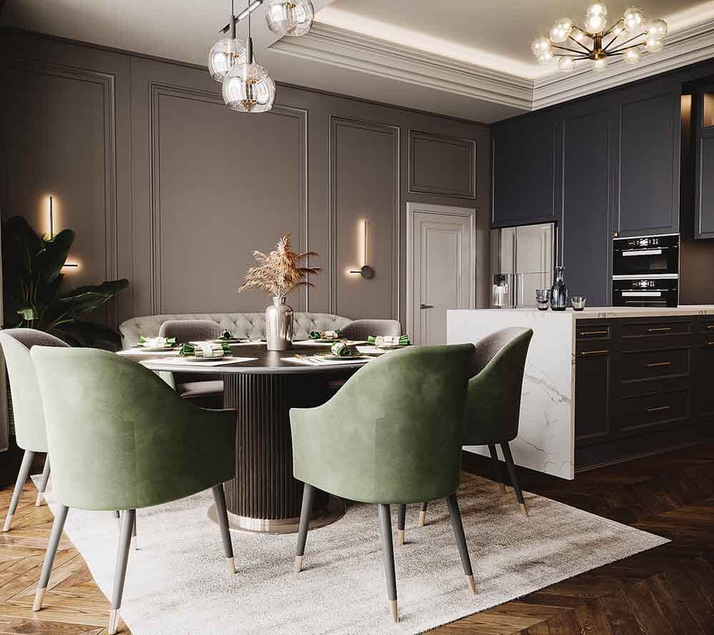 Thiết kế nội thất biệt thự pháp