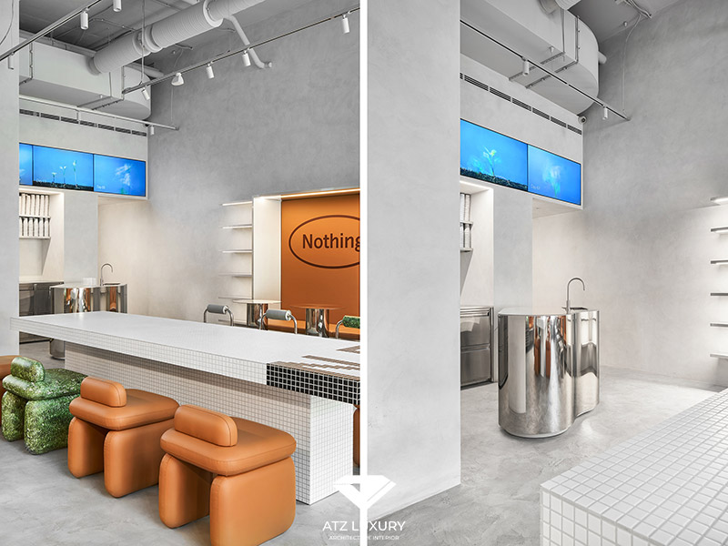 Thiết kế quán cafe hiện đại 100m2
