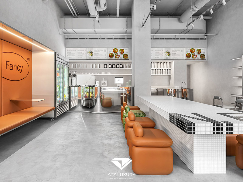 mẫu quán cafe hiện đại 100m2