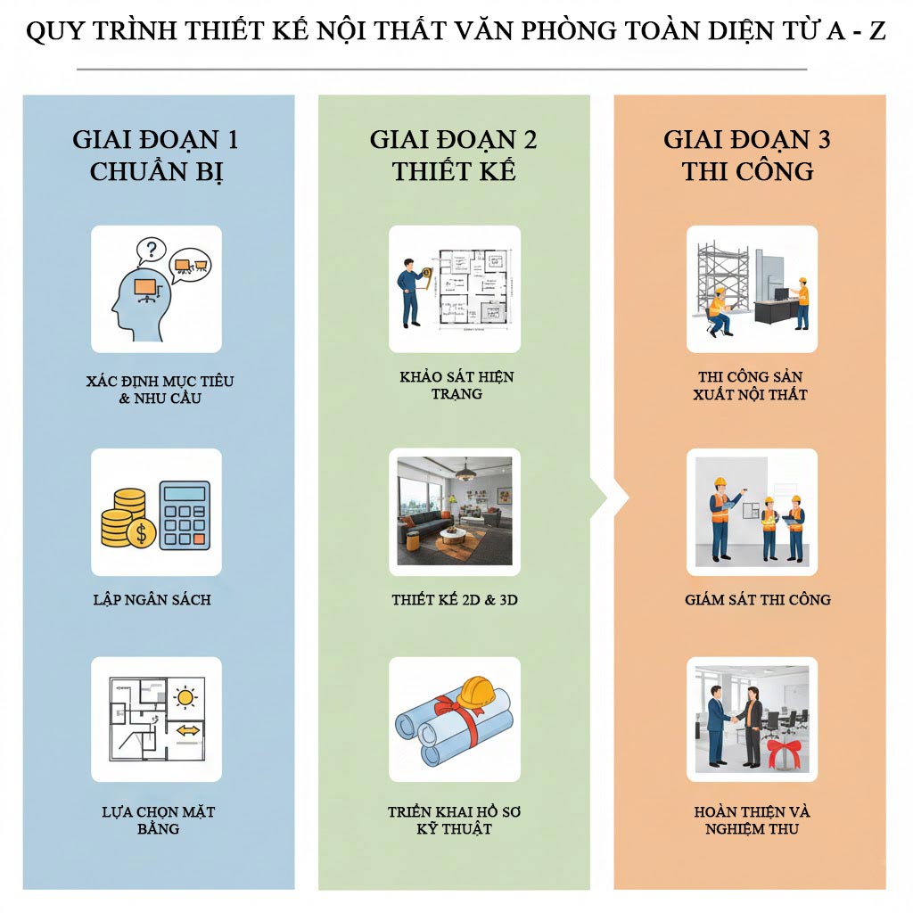 quy trinh thiet ke van phong tron goi 1
