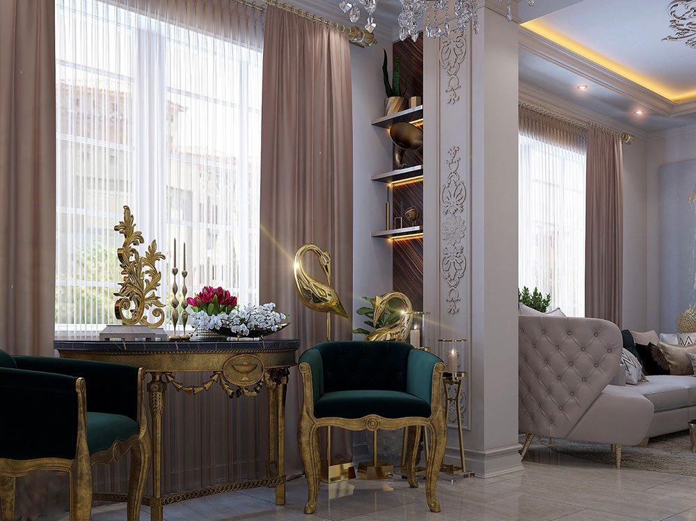Thiết kế nội thất biệt thự pháp