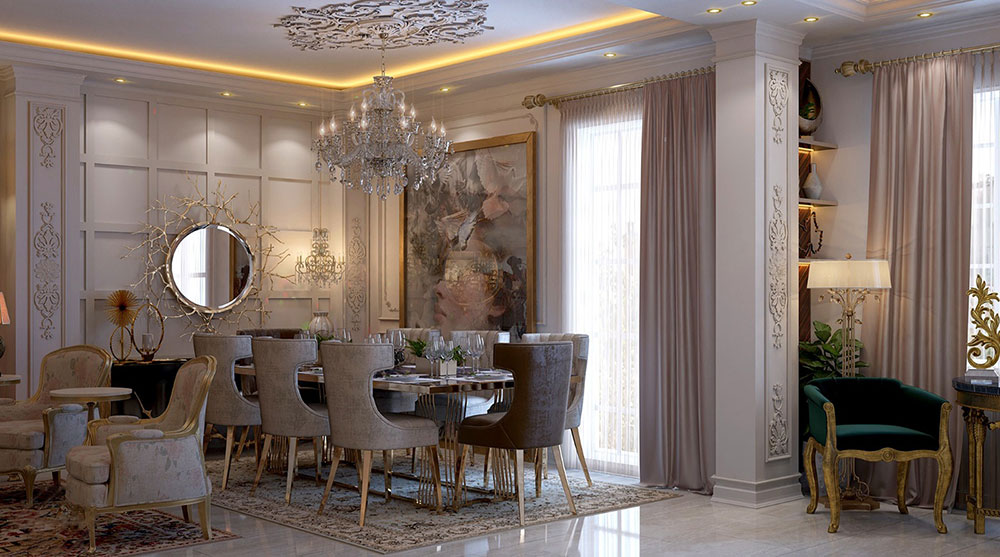 Thiết kế nội thất biệt thự pháp