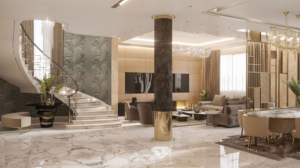 Thiết kế nội thất biệt thự pháp