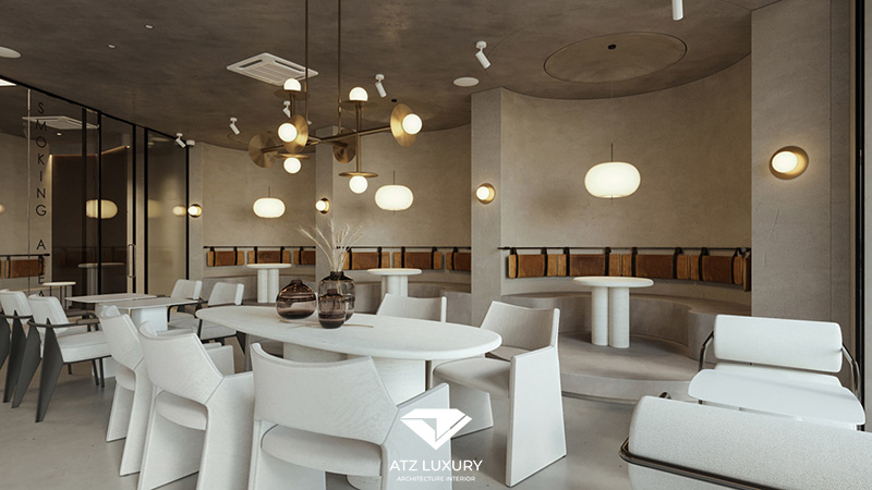 những mẫu quán cafe đẹp 100m2