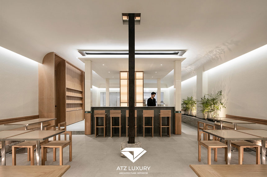 mẫu quán cafe đẹp 100m2