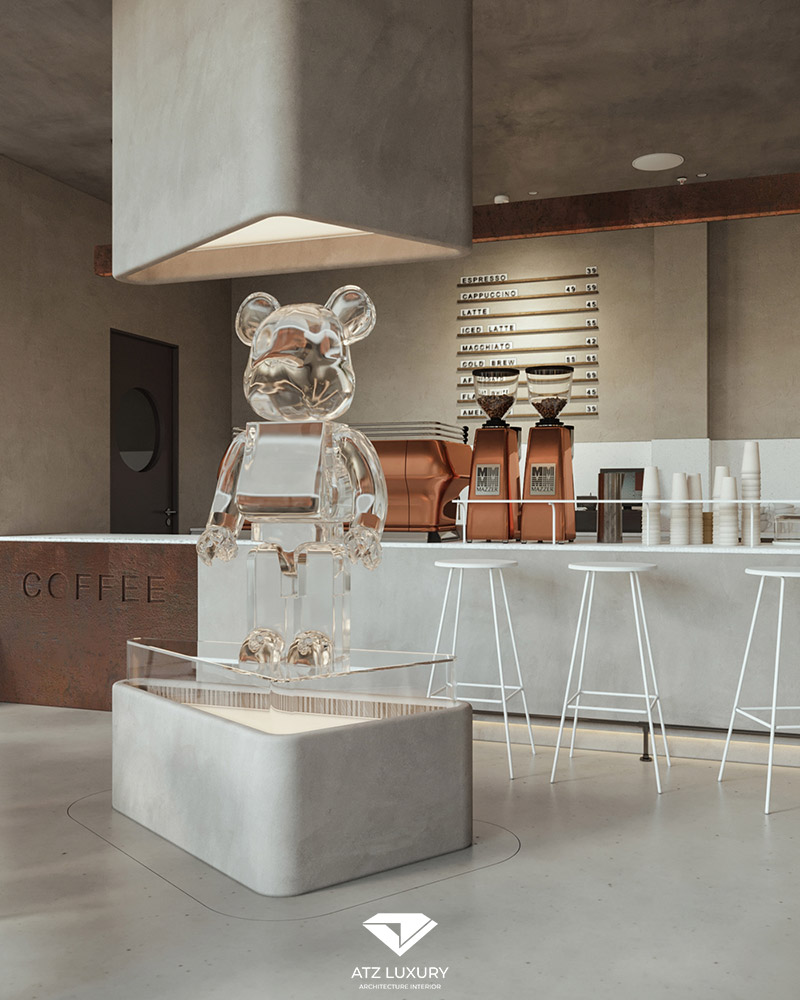 các mẫu quán cafe đẹp 100m2
