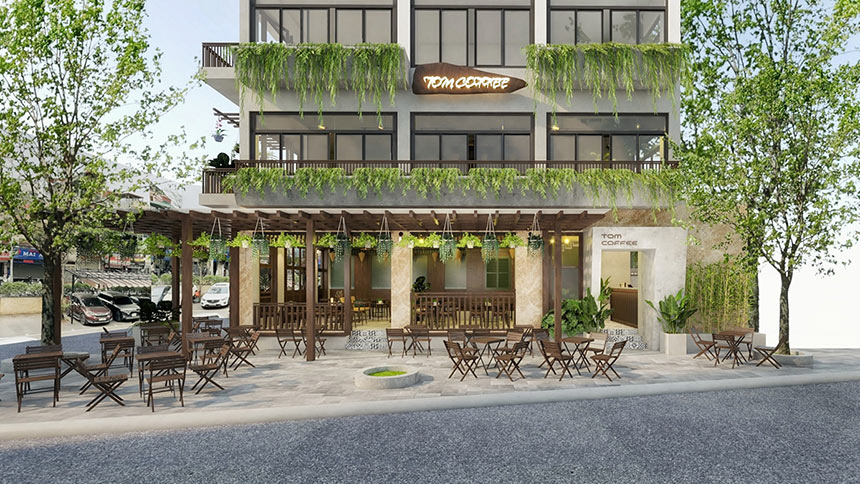 các ý tưởng thiết kế quán cafe 100m2