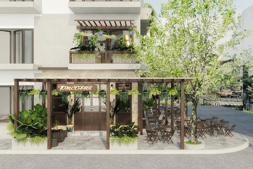 những ý tưởng thiết kế quán cafe 100m2