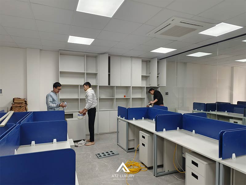 kinh nghiem thi cong noi that van phong 1