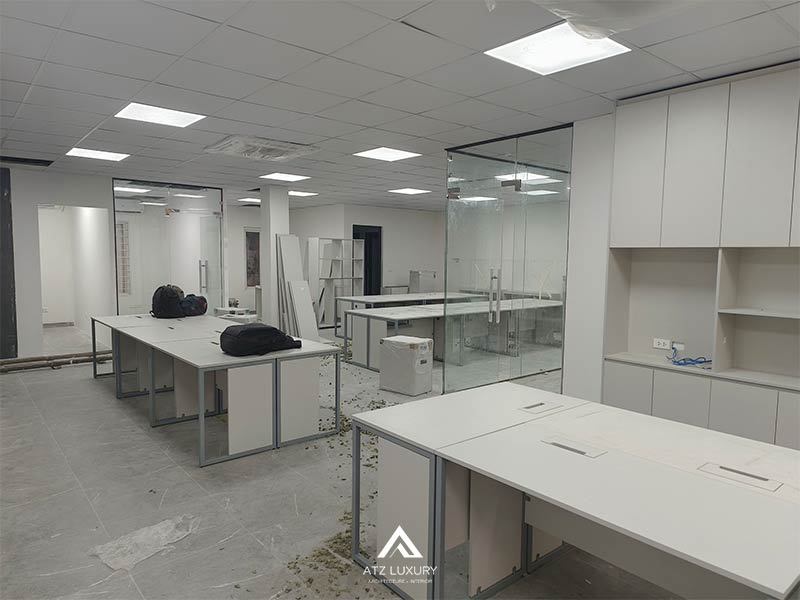 kinh nghiem thi cong noi that van phong