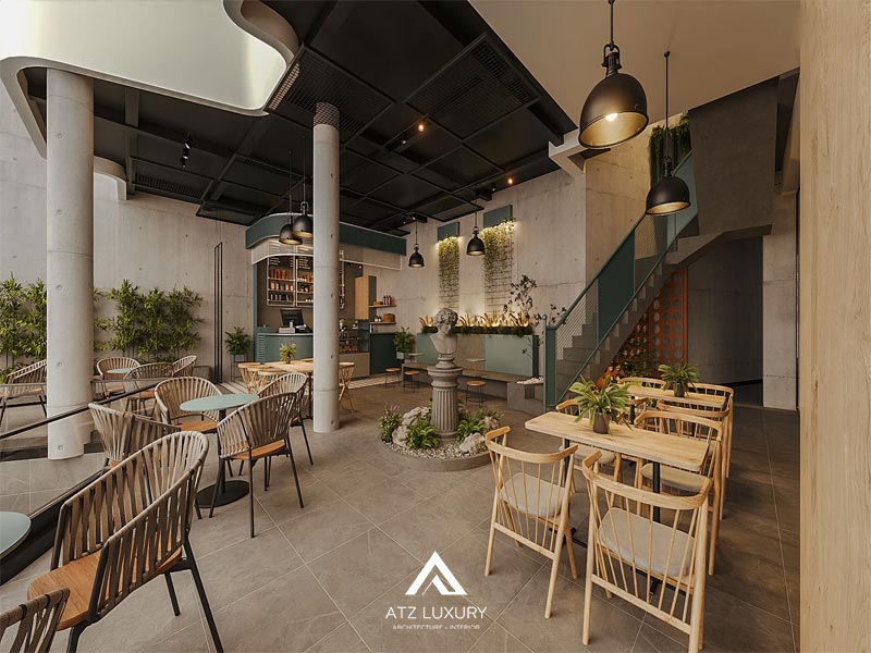 thiet ke quan cafe van phong