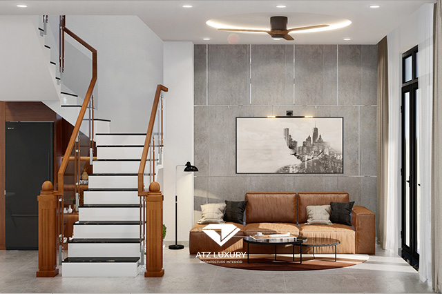 mẫu nhà phố đẹp 2 tầng 5x20