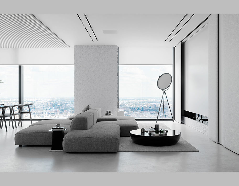 Chính giữa phòng khách mẫu thiết kế nội thất biệt thự 210m2 là 2 bộ sofa Chính giữa phòng khách mẫu thiết kế nội thất biệt thự 210m2 là 2 bộ sofa