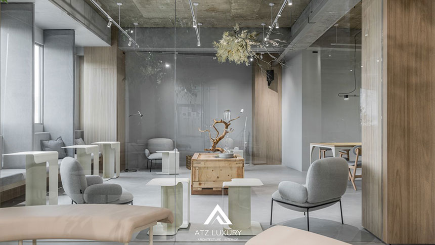 mẫu thiết kế quán cafe 10m