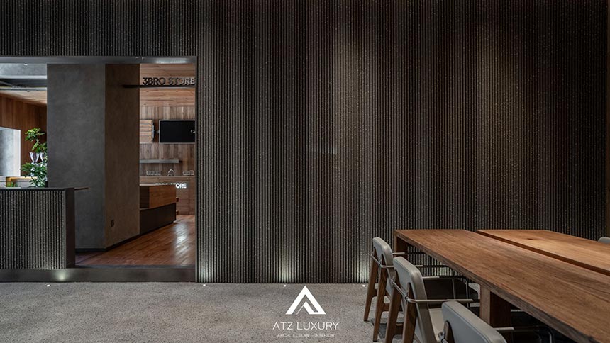 mẫu thiết kế quán cafe 10m đẹp hiện đại