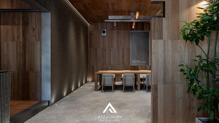 mẫu thiết kế quán cafe 10m đẹp hiện đại