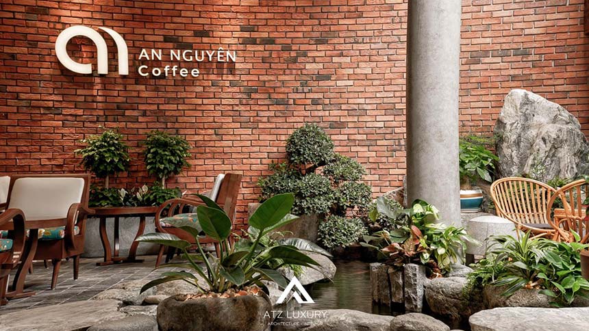 những mẫu quán cà phê đẹp mặt tiền 10m