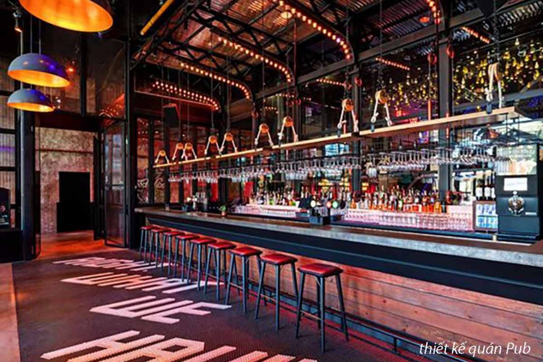 thiết kế quán Pub