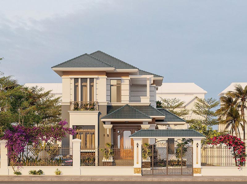 Mau nha 2 tang mai nhat 100m2 tai binh duong atz luxury