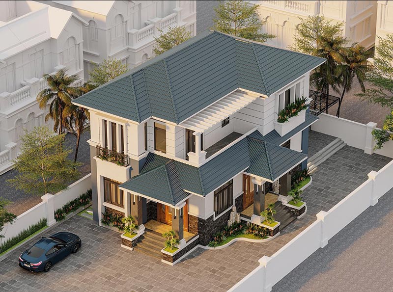 Mau nha 2 tang mai nhat 100m2 tai binh duong atz luxury