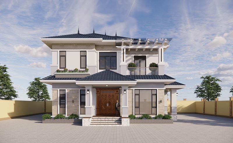 Nha 2 tang mai nhat 3 gian tai bac ninh atz luxury