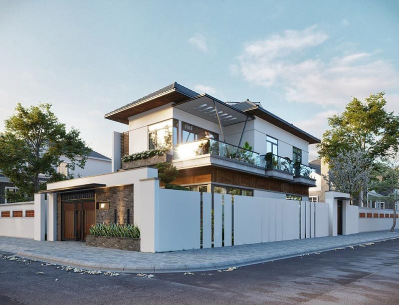 Nha 2 tang mai nhat 90m2 kien truc hien dai atz luxury
