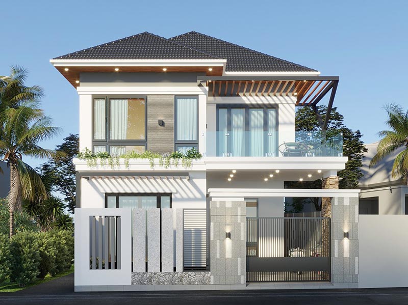 Nha 2 tang mai nhat 9x12 kien truc hien dai atz luxury