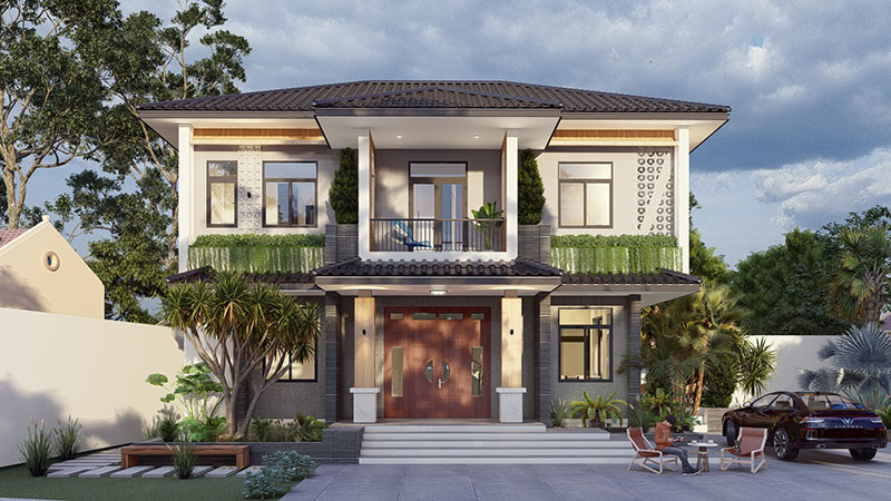 mau thiet ke nha 2 tang mai nhat sang trong atzluxury 5