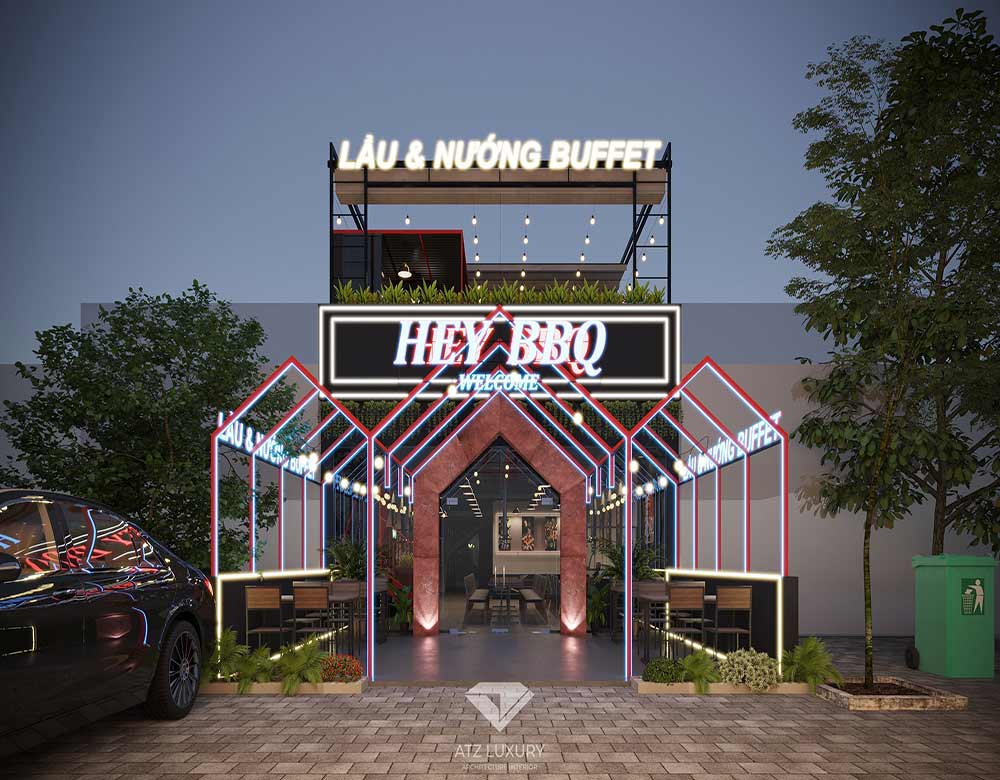 Thiết kế nhà hàng BBQ Nghệ An đẹp sang trọng nhất 2022