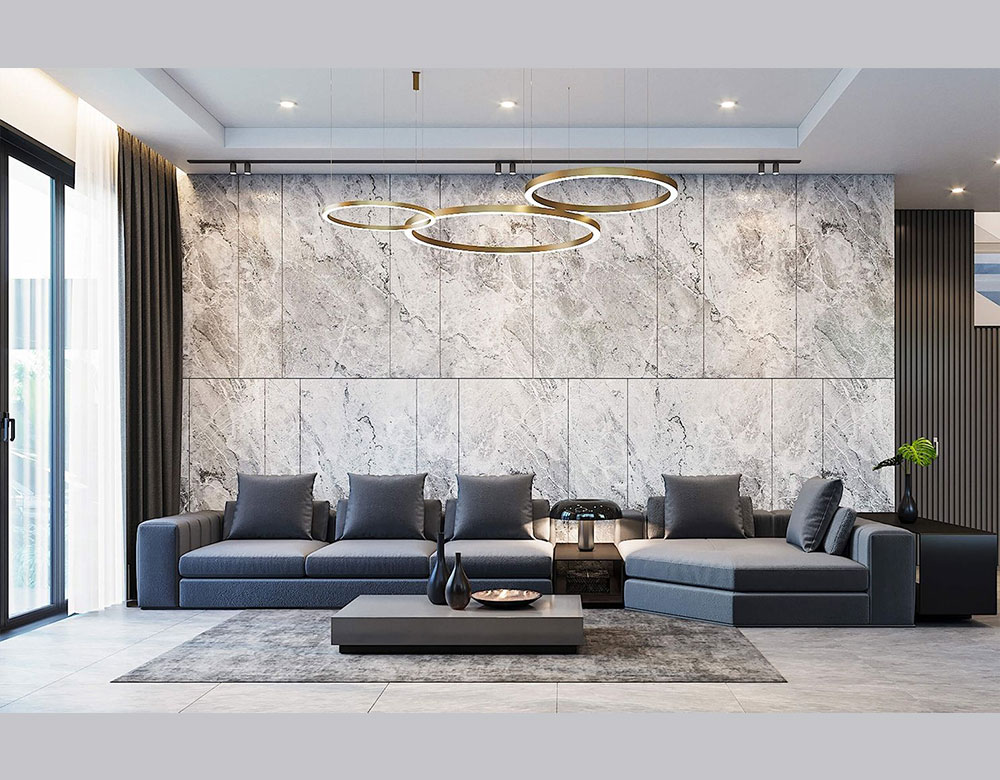 Không gian tiếp khách trong thiết kế nội thất biệt thự 120m2 cho Mr. Duy Thanh Hóa mang đến cảm giác thư giãn và thoải mái Không gian tiếp khách trong thiết kế nội thất biệt thự 120m2 cho Mr. Duy Thanh Hóa mang đến cảm giác thư giãn và thoải mái