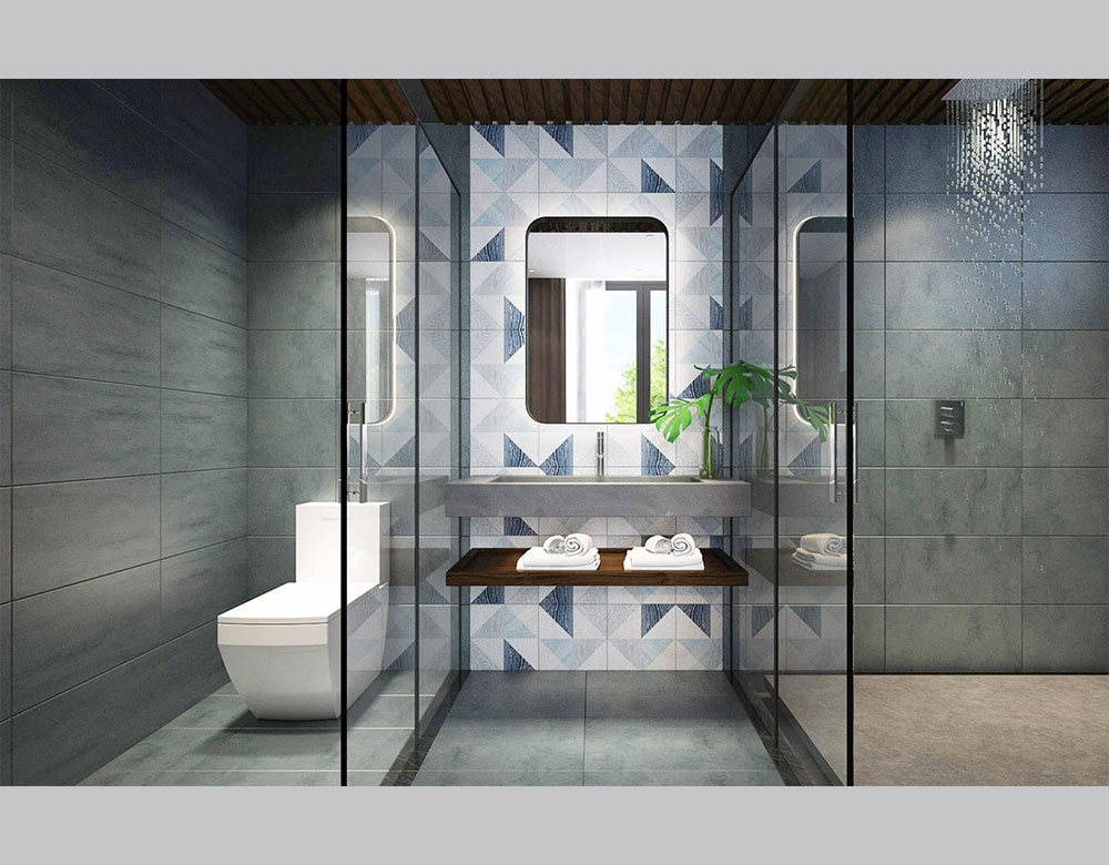 Thiết kế nội thất biệt thự 120m2 cho Mr. Duy Thanh Hóa với nhà vệ sinh hiện đại và tiện nghi