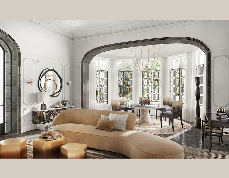 Màu sắc trong nội thất biệt thự phong cách Luxury đa dạng và dễ dàng biến tấu