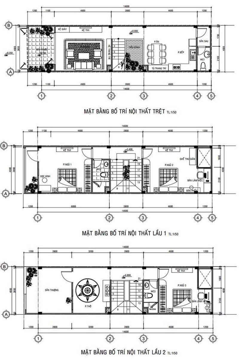 ban ve mat bang cong nang tang 1 nha 3 tang 4x15m