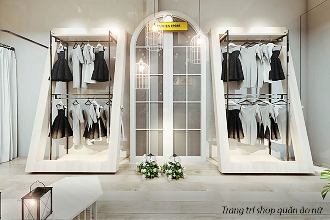Trang trí shop quần áo nữ