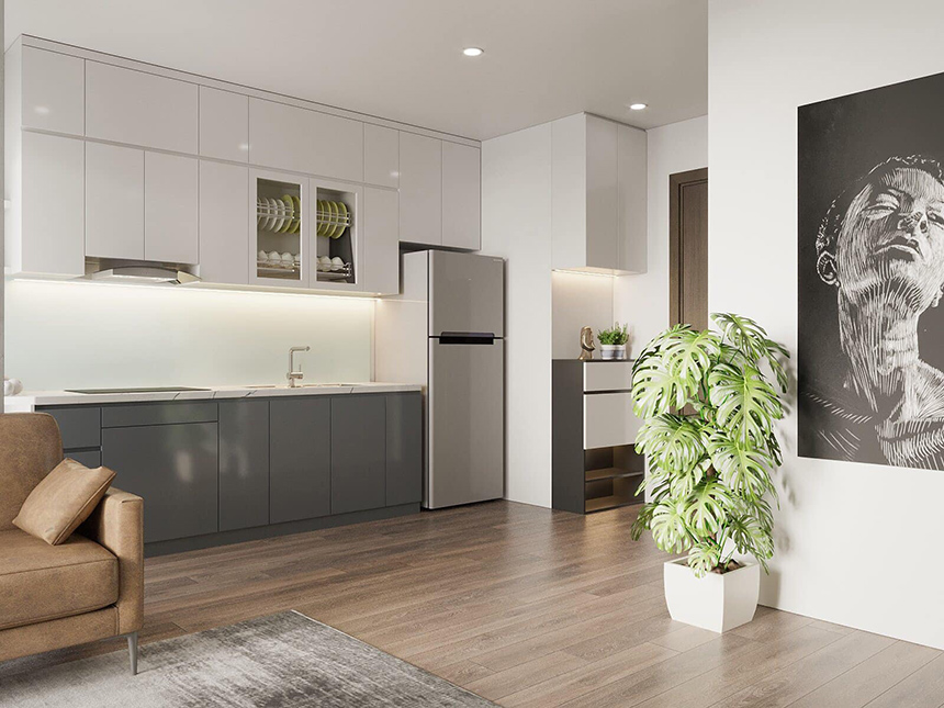 Thi công hoàn thiện nội thất chung cư cao cấp Vinhomes Green Bay