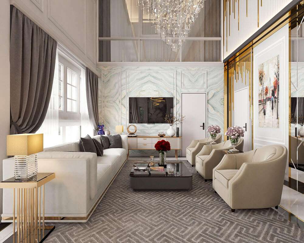 Thiết kế nội thất biệt thự 194m2 Vinhomes Green Villas
