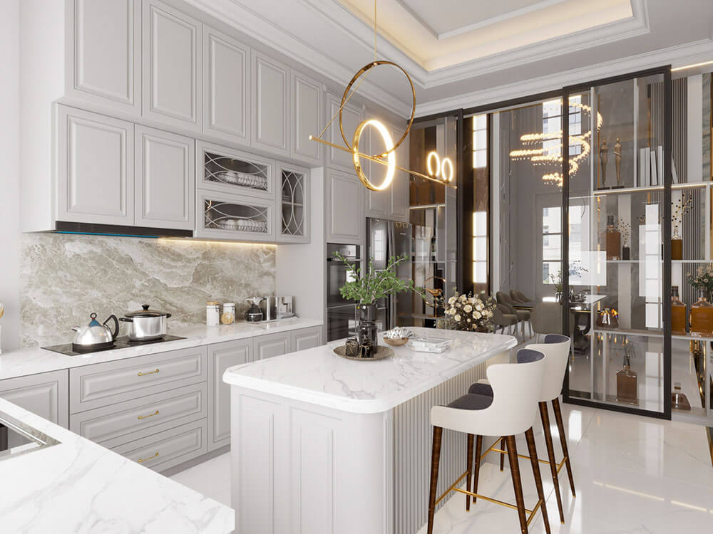 Thiết kế nội thất biệt thự 194m2 Vinhomes Green Villas