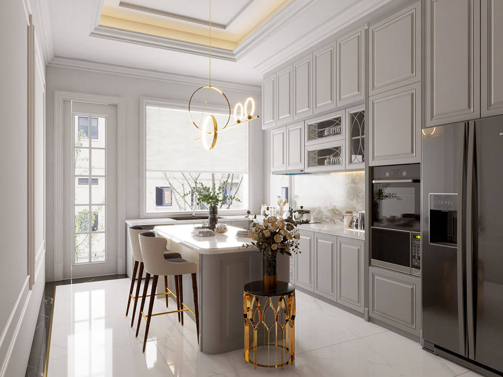 Thiết kế nội thất biệt thự 194m2 Vinhomes Green Villas