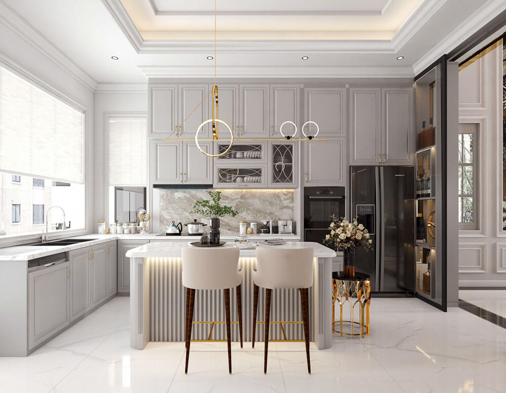 Thiết kế nội thất biệt thự 194m2 Vinhomes Green Villas