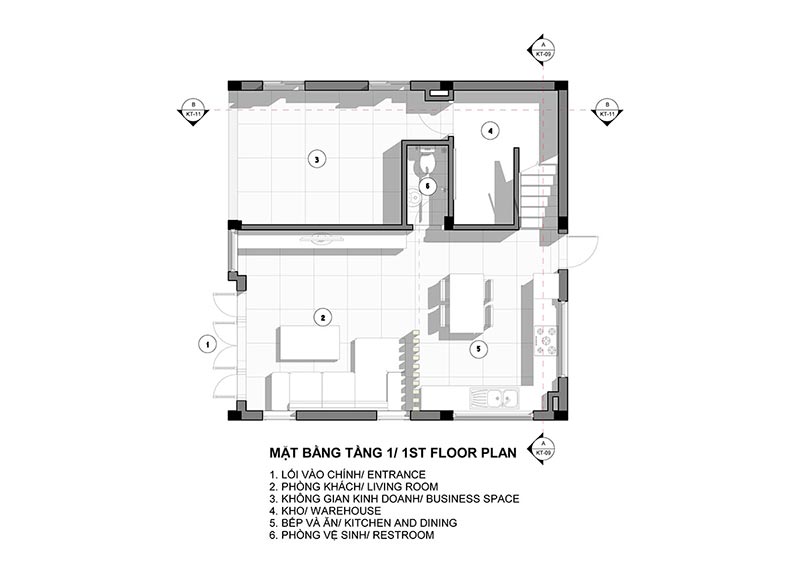 Mẫu thiết kế nhà mặt tiền 8m sâu 12m atz luxury