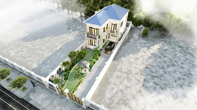 Mau nha 8 met ngang 2 tang mai Nhat dep nhat hien nay atz luxury