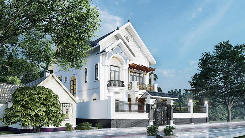 Mau nha mai Thai mat tien 8m 2 tang atz luxury