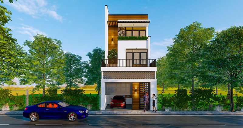 mẫu nhà 2 tầng 1 tỷ
