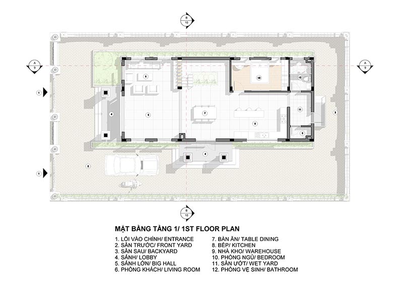 Mau thiet ke nha mat tien 8m sau 15m mai Thai atz luxury