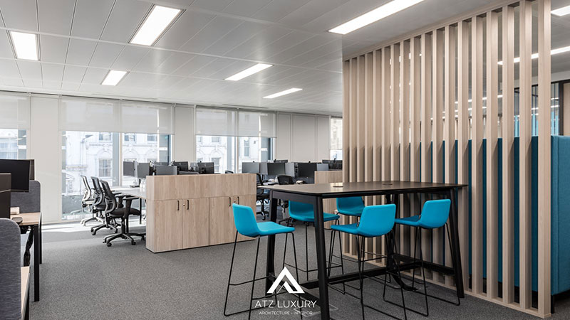 mẫu thiết kế nội thất văn phòng chứng khoán