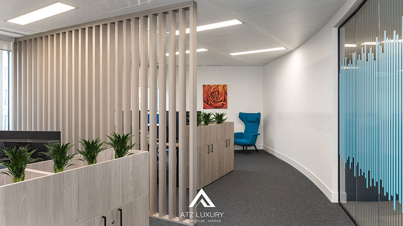 mẫu thiết kế nội thất văn phòng chứng khoán