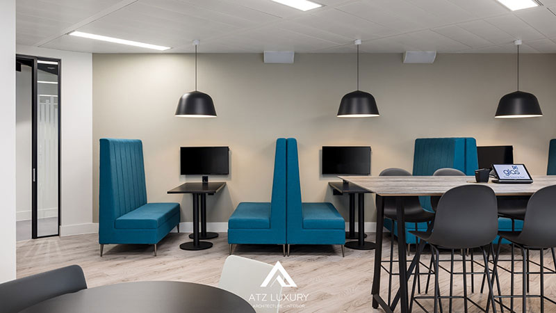 mẫu thiết kế nội thất văn phòng chứng khoán