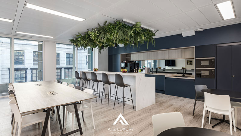 mẫu thiết kế nội thất văn phòng chứng khoán